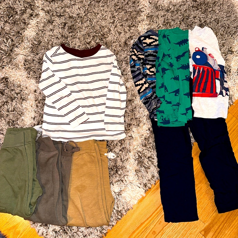 Lot of boys Fall 4T clothing.  Brands: Adidas, Old Navy, Joes jeans